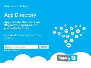 В Skype появился магазин приложений 