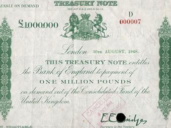 На аукционе за банкноту в миллион фунтов хотят получить 50 тысяч