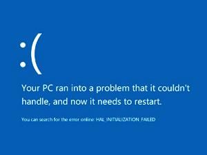 В восьмом Windows "синий экран смерти" - со смайликом