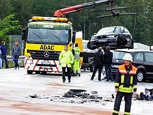 35 человек пострадали в результате крупного ДТП в Германии