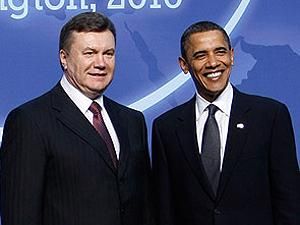 Янукович провел короткую встречу с Обамой 