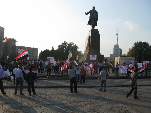 В Харькове проводят акцию за признание Палестины. Фото