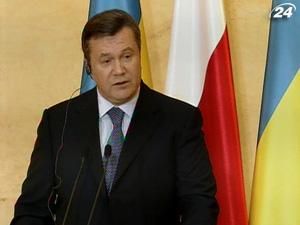 Янукович: Будемо наполягати на перспективі вступу в ЄС