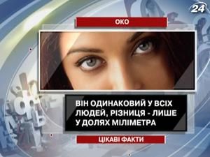 Цікаві факти про око