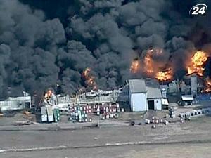В Техасе вспыхнул пожар на химзаводе