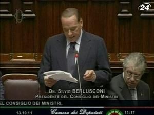Парламент голосуватиме щодо вотуму довіри уряду Берлусконі Парламент голосуватиме щодо вотуму довіри уряду Берлусконі