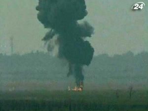 В Китае на авиашоу разбился истребитель "Летающий леопард" В Китае на авиашоу разбился истребитель "Летающий леопард"