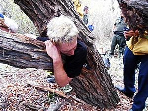 Американські пожежні врятували чоловіка з дупла дерева