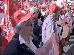 Італійські пенсіонери проти урядових заходів економії