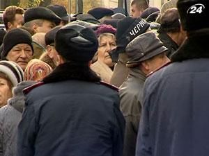 Чернобыльцы снова митинговали под кабинетом министров Чернобыльцы снова митинговали под кабинетом министров