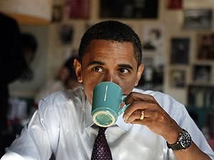 Обама закликає пити менше кави Обама закликає пити менше кави