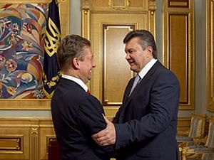 На встрече с главой "Газпрома" Янукович обсудил сотрудничество в газовой сфере