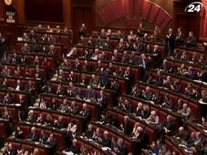 Італія: сьогодні нижня палата голосує за антикризові заходи