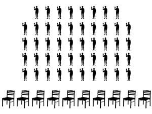 Держстат: У жовтні в Україні на 10 робочих місць претендувало 48 осіб Держстат: У жовтні в Україні на 10 робочих місць претендувало 48 осіб