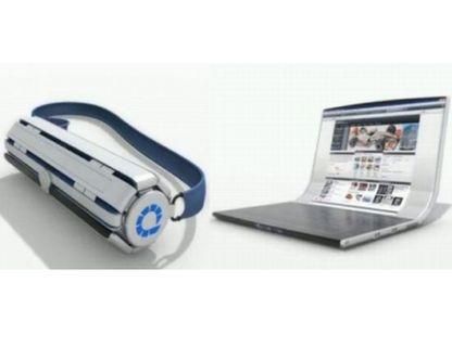 Спеціалісти придумали ноутбук, який скручується в рулон Спеціалісти придумали ноутбук, який скручується в рулон