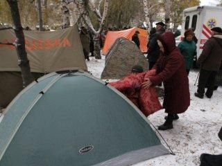 Донецькі "чорнобильці" готові піти на самоспалення