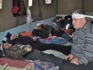 К голодовке в Донецке присоединились 10 чернобыльцев из Луганска