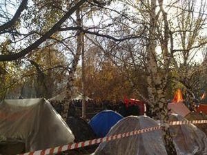 Донецкие чернобыльцы должны убрать палатки