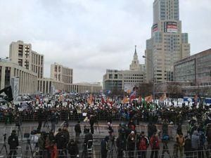 На митинге на проспекте Сахарова полиция насчитала 14 тысяч человек На митинге на проспекте Сахарова полиция насчитала 14 тысяч человек