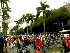 Тайвань: более 100 тысяч велосипедистов проехались одновременно