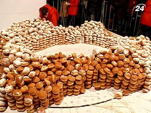 Львовский пампух стал самым большим в Украине