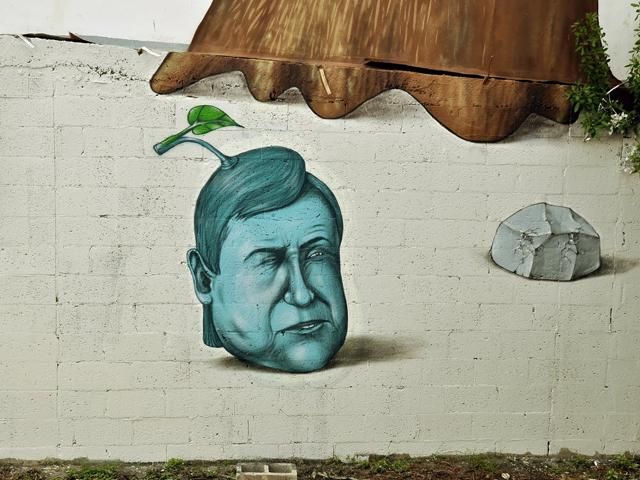 Януковича намалювали на стіні в Маямі