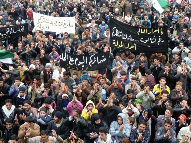 Антиправительственные протесты в Сирии. Фото