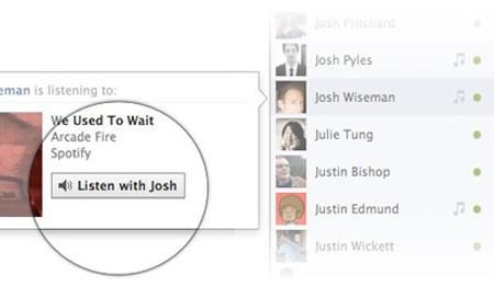 Facebook предложил слушать музыку вместе с друзьями Facebook предложил слушать музыку вместе с друзьями