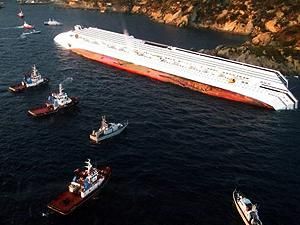 Спасатели приостановили работы на Costa Concordia