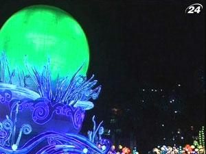 В Китае открылась традиционная выставка фонарей