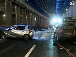 В Милане столкнулись более 20 автомобилей