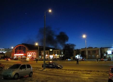 В Днепропетровске горел Центральный рынок