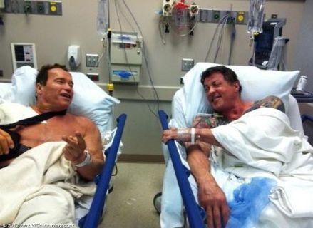Шварценеггер и Сталлоне после съемок "Неудержимых-2" попали в больницу