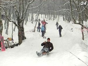 На Ангарському перевалі перегони з нетрадиційних спусків