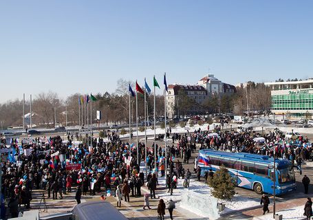 У Росії проходять мітинги в підтримку Путіна