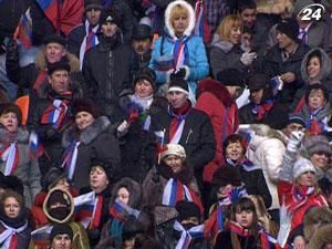 Путин собрал стадион в Москве Путин собрал стадион в Москве