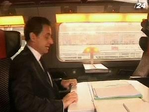 Саркози из Парижа в Лилль добрался на поезде