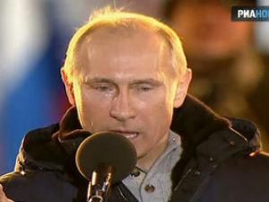 Путин: слезы настоящие, но от ветра