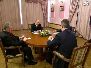 Путін зустрівся з Прохоровим, Жириновським та Мироновим