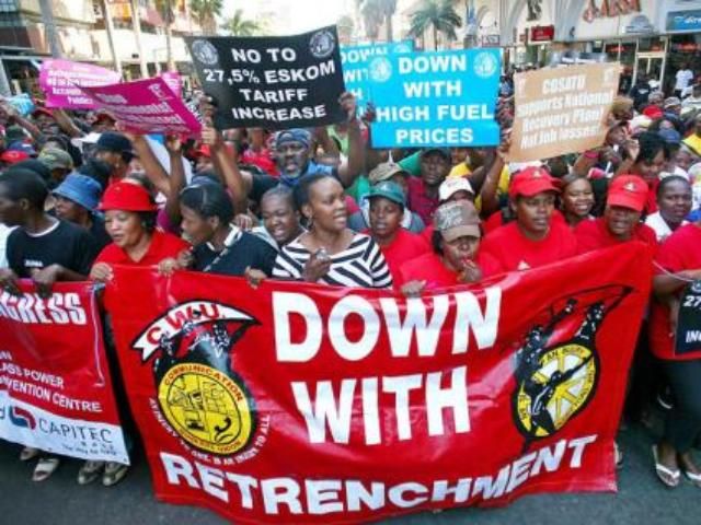 Профсоюзы ПАРа протестуют против платных дорог Профсоюзы ПАРа протестуют против платных дорог