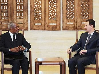 Кофи Аннан снова встретился с Башаром Асадом Кофи Аннан снова встретился с Башаром Асадом