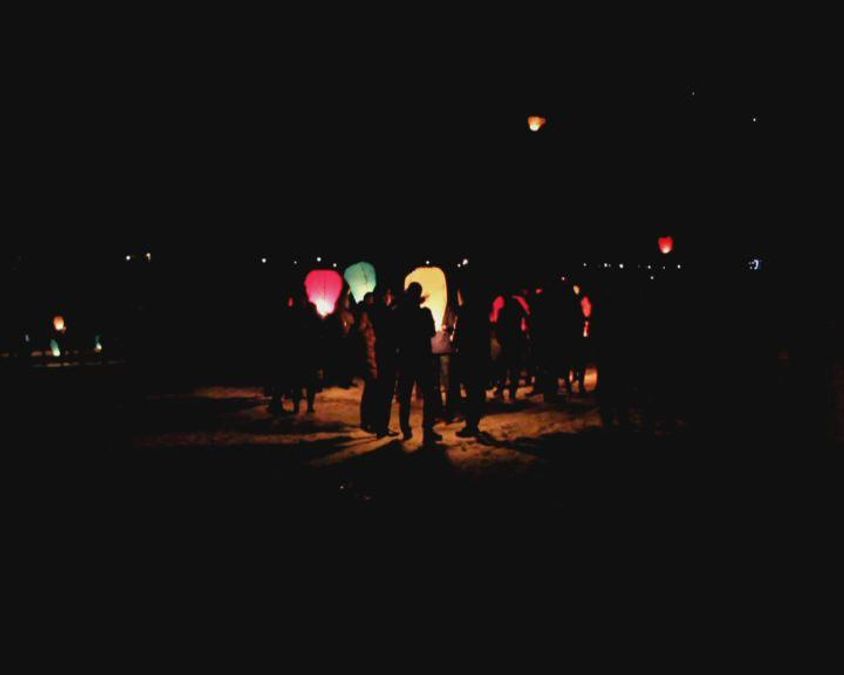 Запуск небесних ліхтарів у Білій Церкві (ВІДЕО)