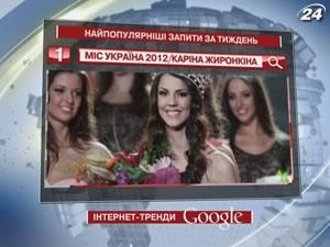 “Міс Україна - 2012” очолює рейтинг ТОП-запитів у пошуковику Google