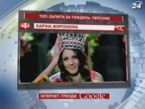 Каріна Жиронкіна впевнено лідирує в категорії “Персони” у Google