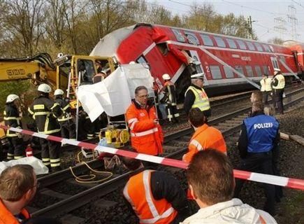 У Німеччині зіткнулися потяги
