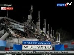 На півдні Москви обвалилася будівля, яку зводили. Є жертви