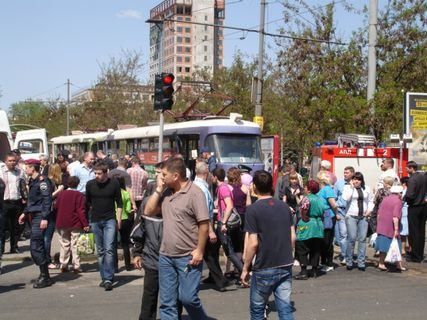 СМИ сообщают о 10 взрывах в Днепропетровске