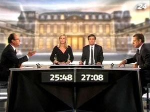 Саркозі та Олланд зійшлися у дебатах на телебаченні