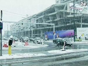 В Боснії після тижня рекордно високої температури випав сніг