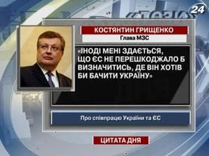 Грищенко: ЄС не перешкоджало б визначитись, де він хотів би бачити Україну